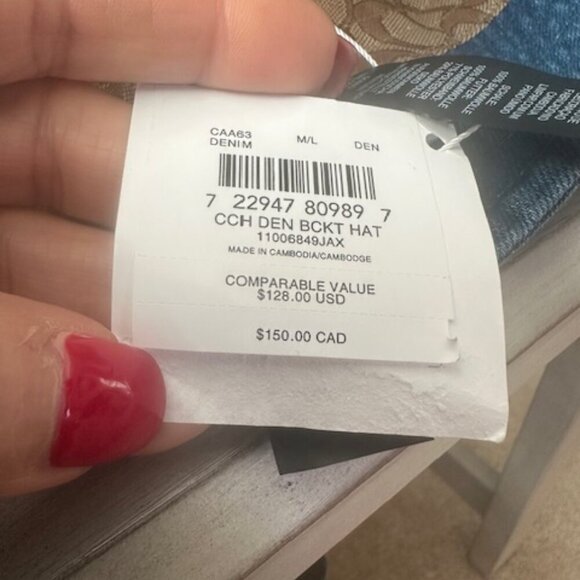 New Coach Denim Bucket Hat - Picture 2 of 5